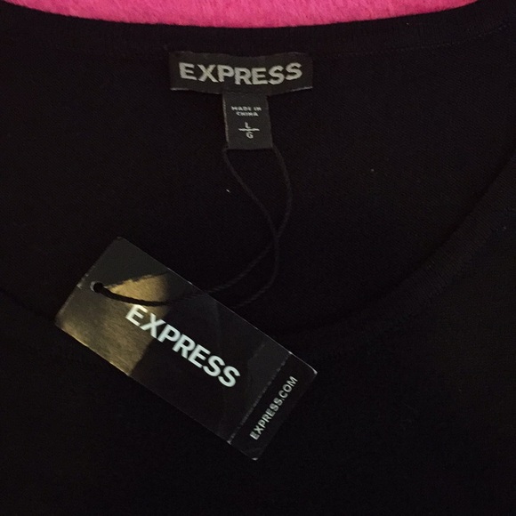 Express Black Dress Sz L - Picture 3 of 4